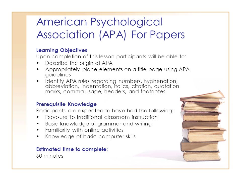 american psychological association apa guidelines