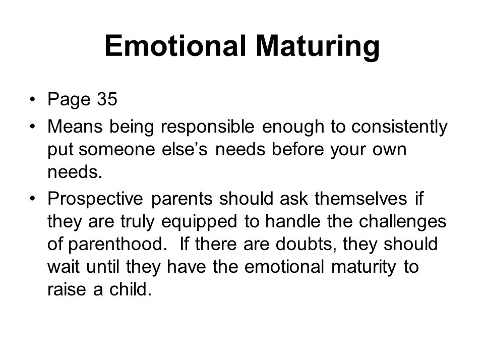 Emotional Maturing Page 35