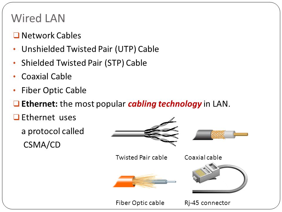 Wired LAN Network Cables Unshielded Twisted Pair (UTP) Cable