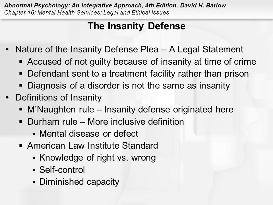 Chapter 16 Mental Health Services Legal And Ethical Issues Ppt Video Online Download