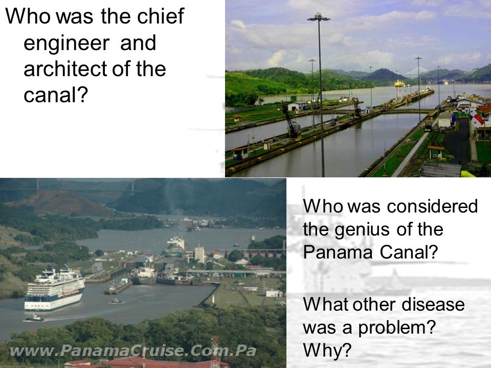 Who was the chief engineer and architect of the canal