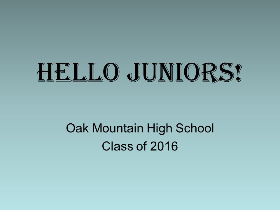 Oak Mountain High School Class of 2016