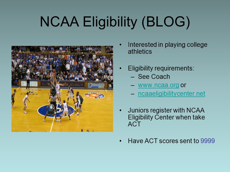 NCAA Eligibility (BLOG)