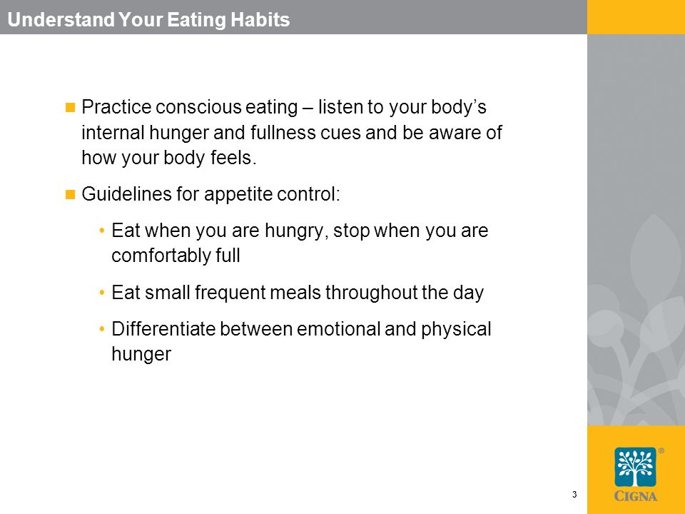 Understand Your Eating Habits