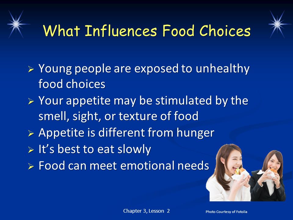 What Influences Food Choices