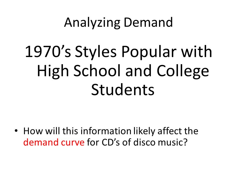 1970’s Styles Popular with High School and College Students