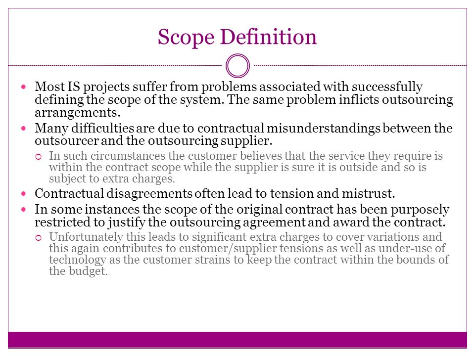 Scope Definition