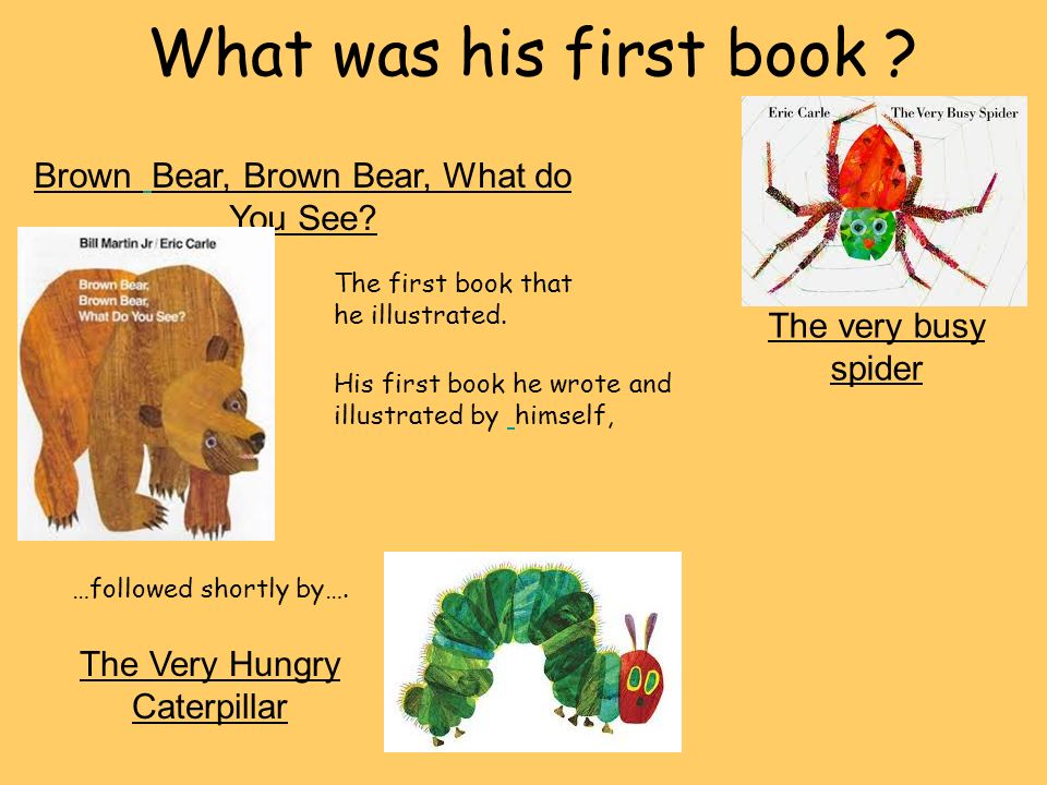 What was his first book Brown Bear, Brown Bear, What do You See