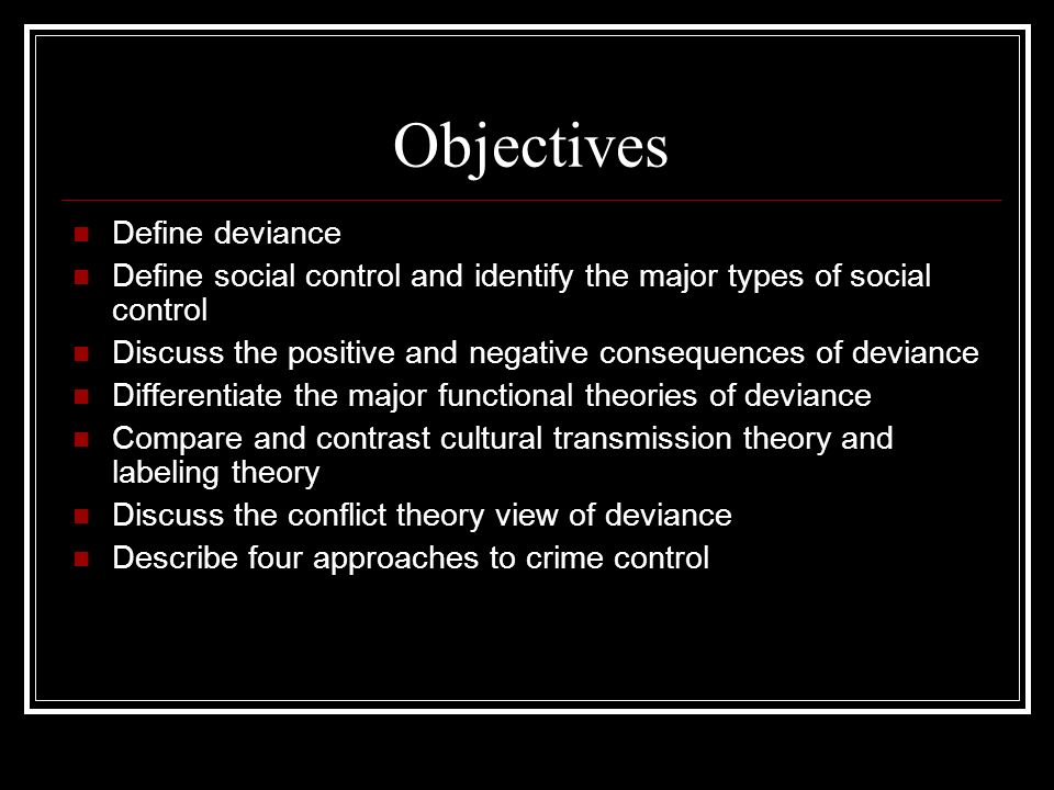 major types of social control