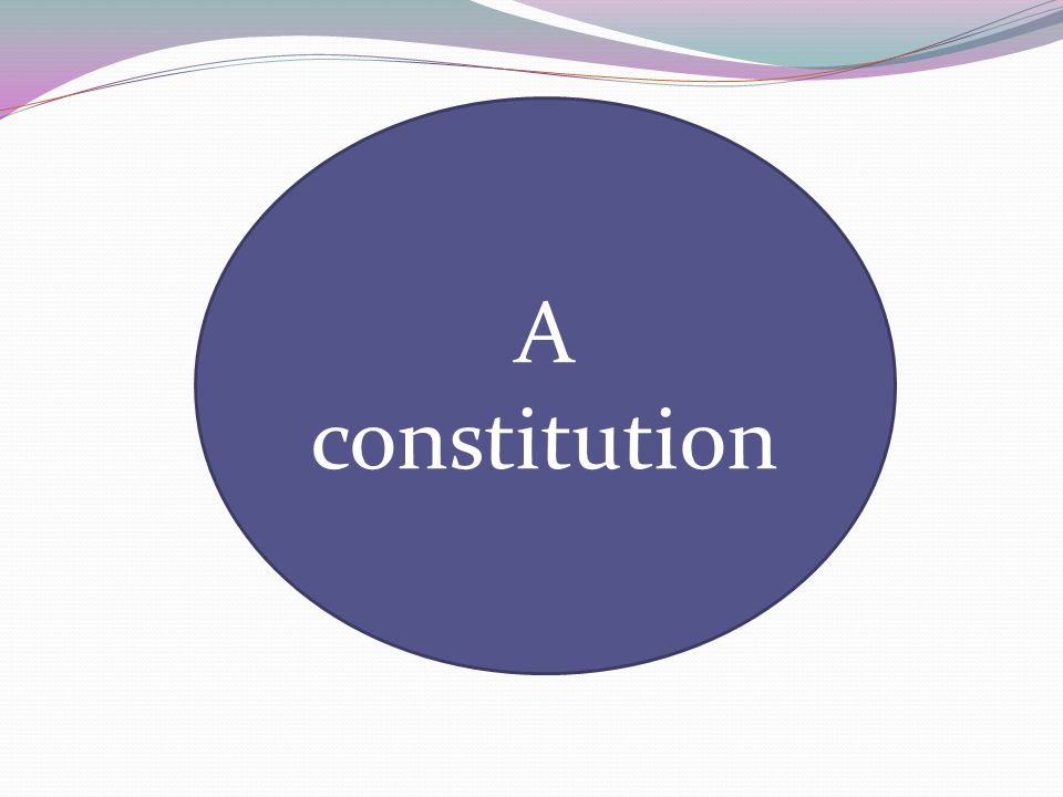 A constitution