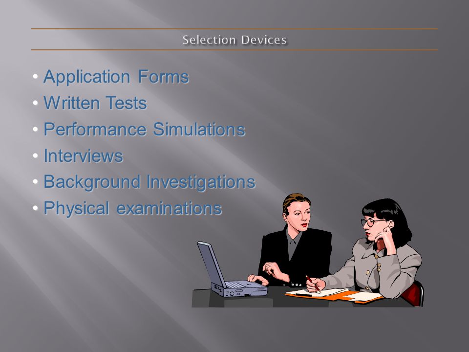 Performance Simulations Interviews Background Investigations