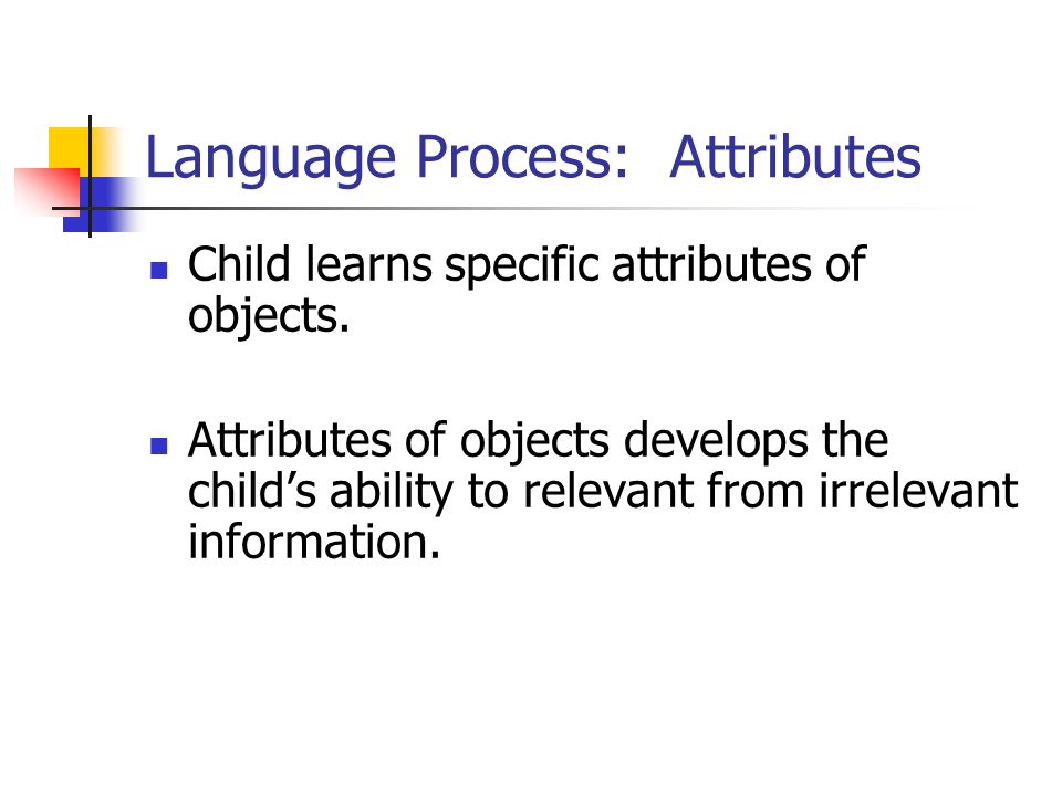 Language Process: Attributes