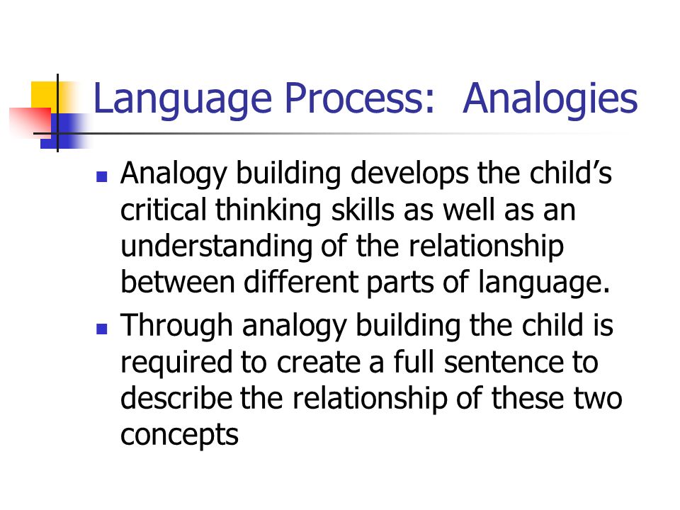 Language Process: Analogies