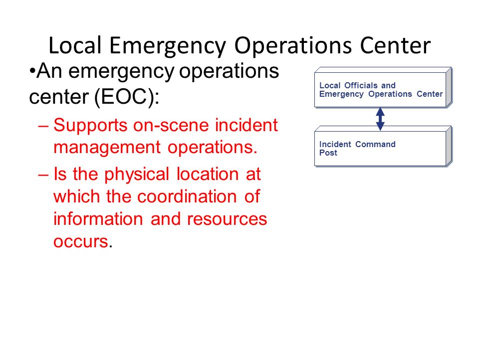 Local Emergency Operations Center