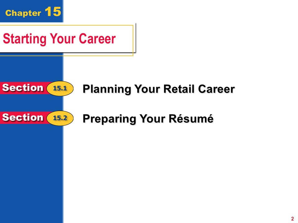 Planning Your Retail Career