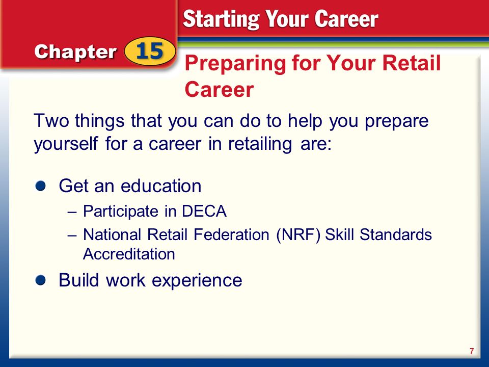 Preparing for Your Retail Career