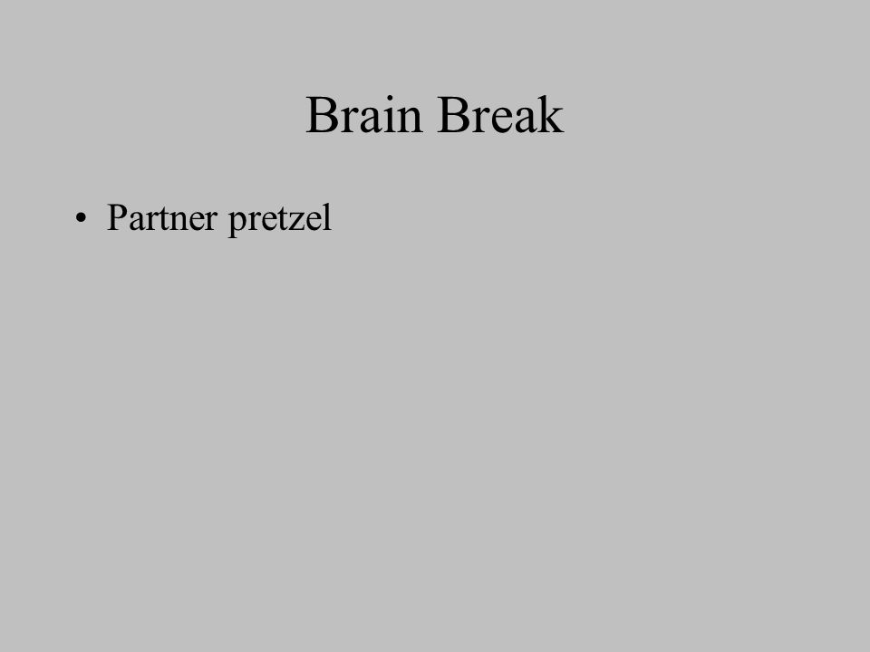 Brain Break Partner pretzel