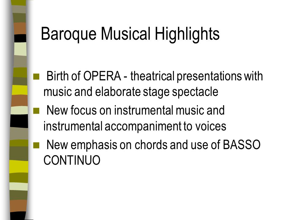 Baroque Musical Highlights