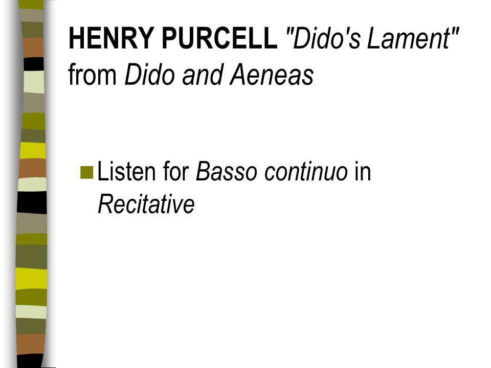 HENRY PURCELL Dido s Lament from Dido and Aeneas