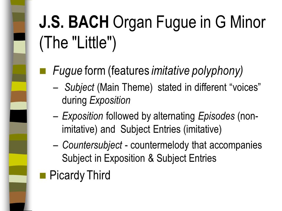 J.S. BACH Organ Fugue in G Minor (The Little )