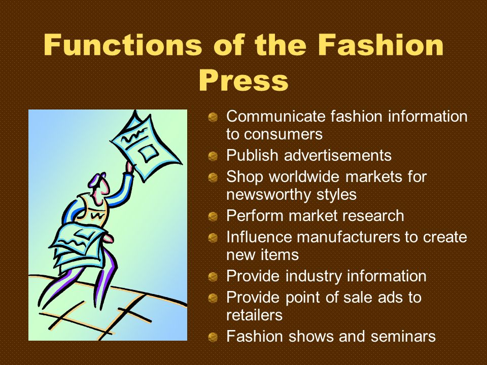 Functions of the Fashion Press