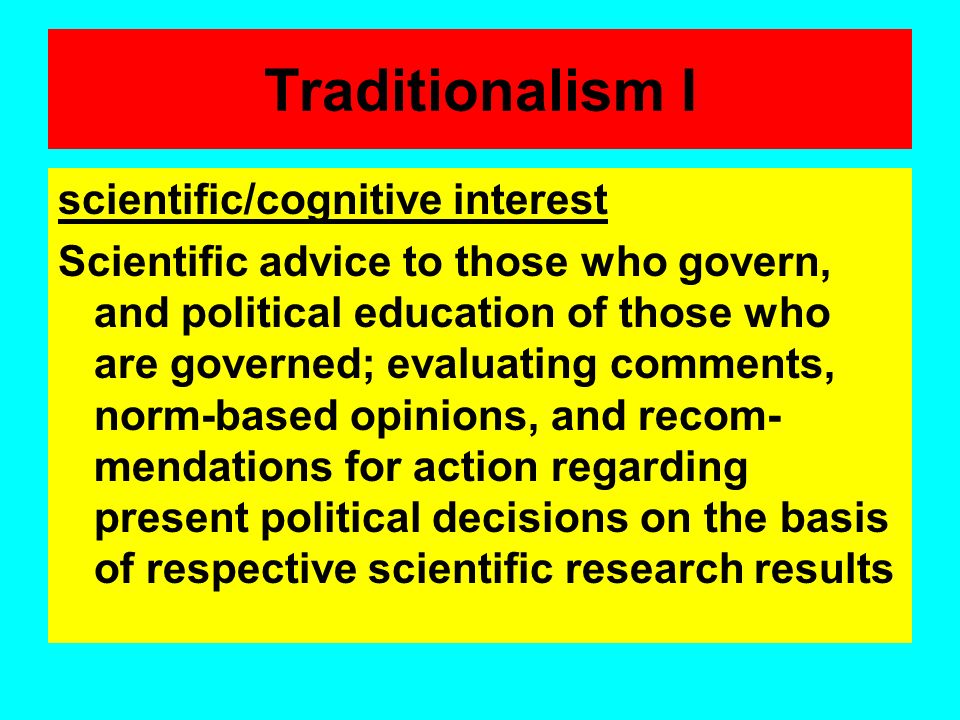 traditionalism in political science