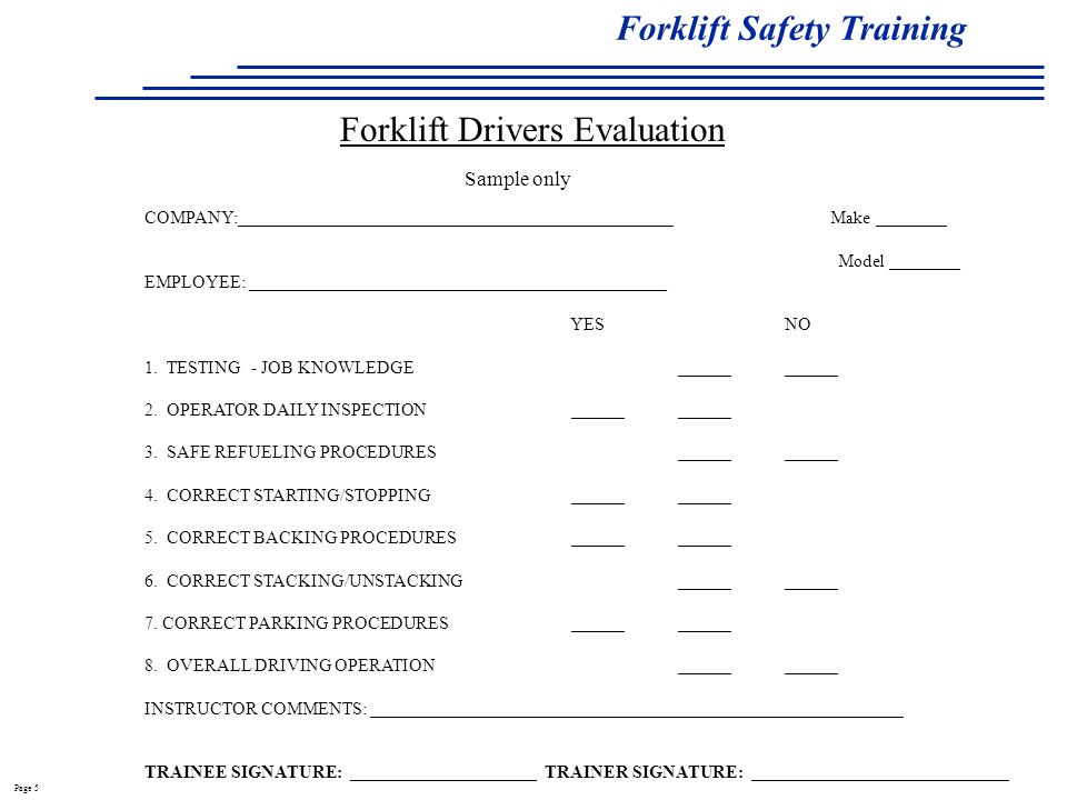 Forklift Safety Training Ppt Video Online Download
