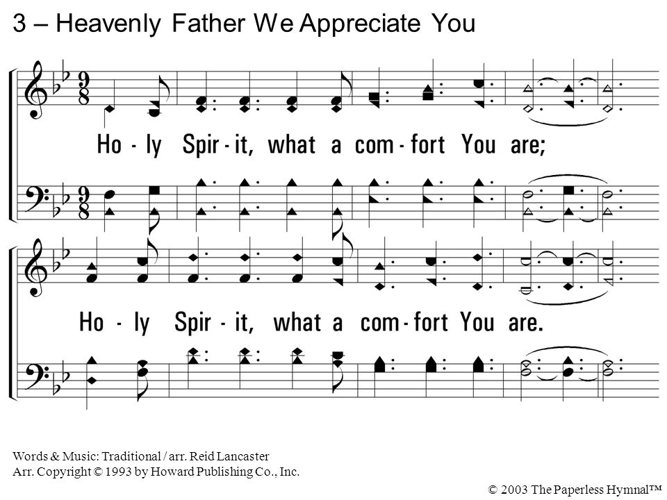 Heavenly Father I Appreciate You (Praise & Worship) Chords & Lyrics 