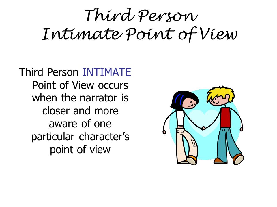 Third Person Intimate Point of View