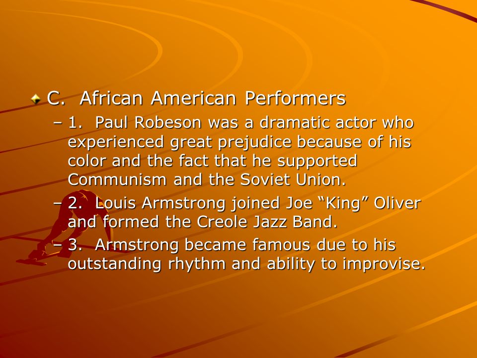 C. African American Performers