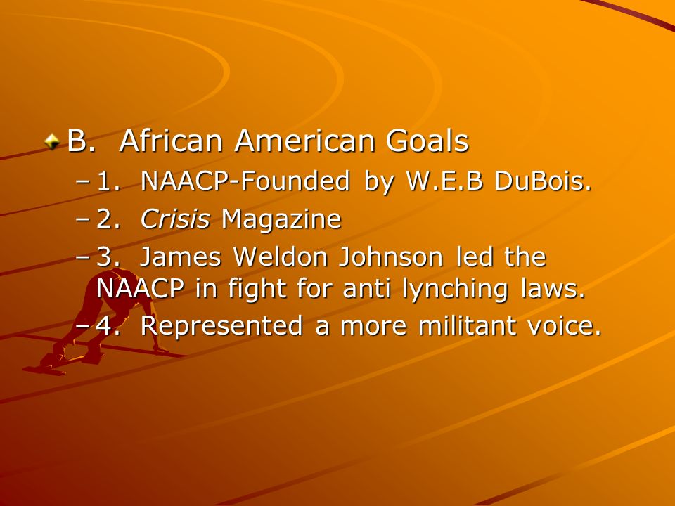 B. African American Goals
