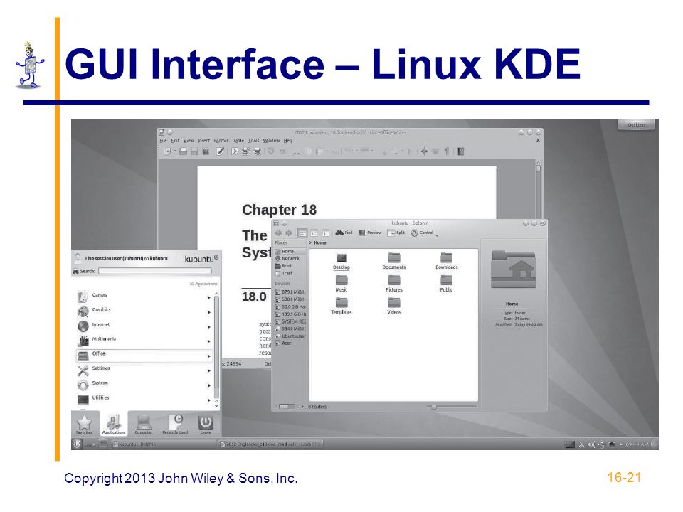 GUI Interface – Linux KDE