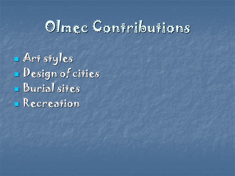 Реферат: The Olmec Civilization Essay Research Paper The