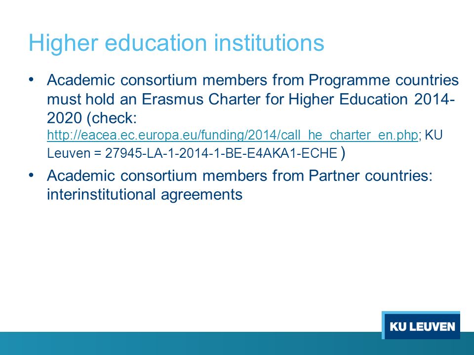 Higher education institutions