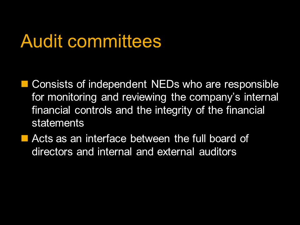 Audit committees