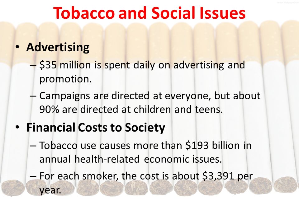 Tobacco and Social Issues