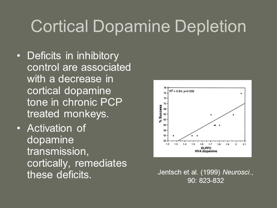 Cortical Dopamine Depletion