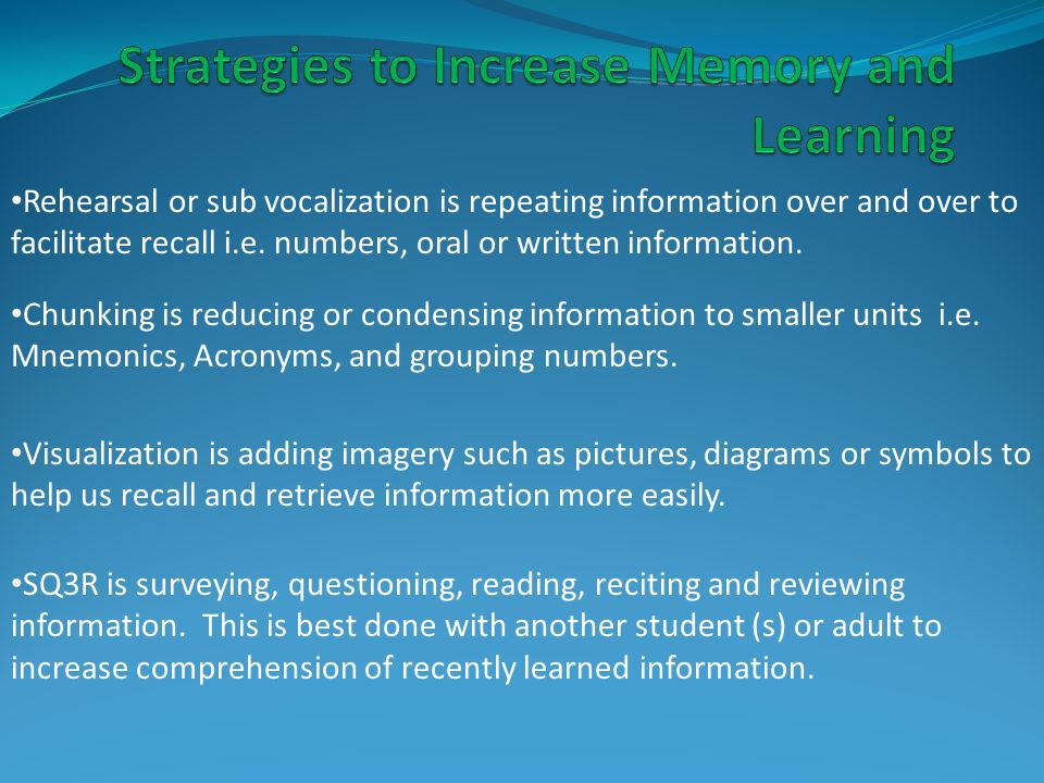 Brain Compatible Learning and Study Skills Workshop ppt download