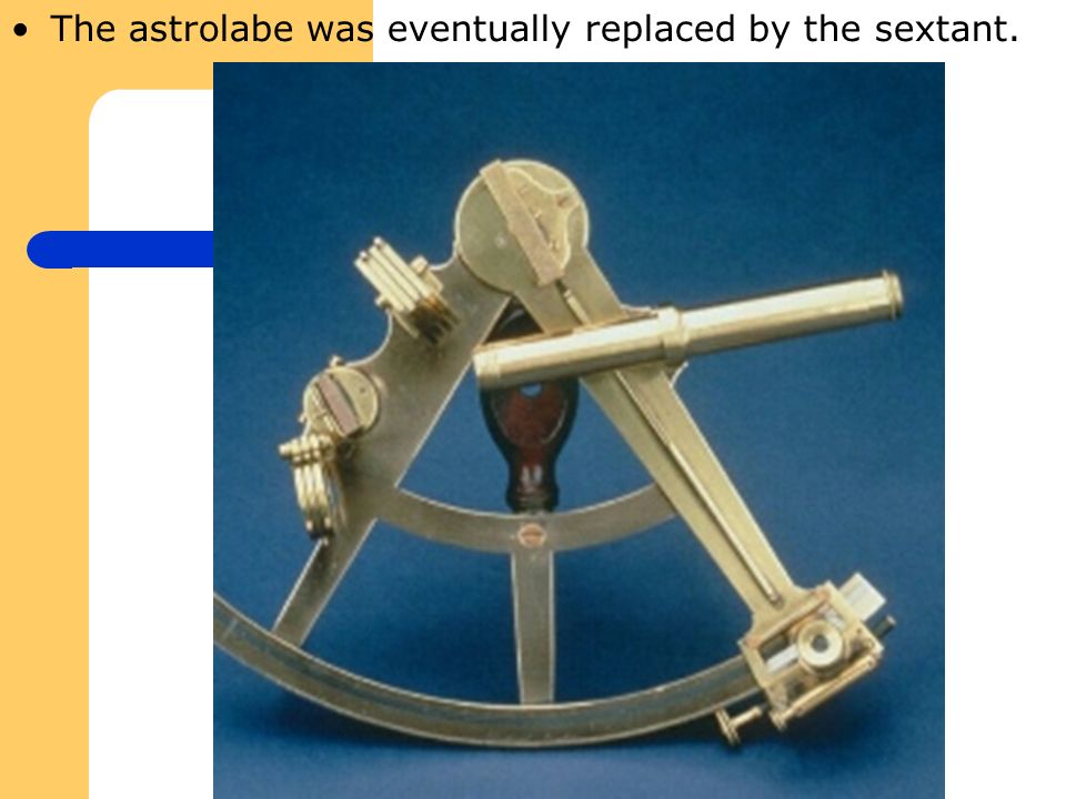 The astrolabe was eventually replaced by the sextant.