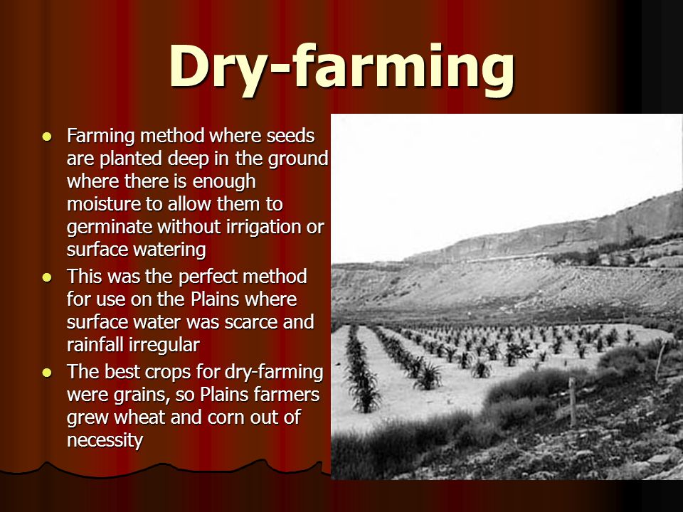 Dry-farming