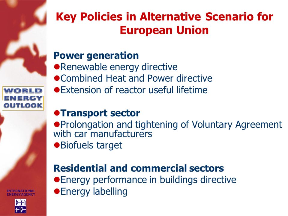 Key Policies in Alternative Scenario for European Union