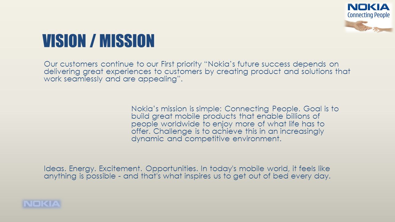 nokia vision statement