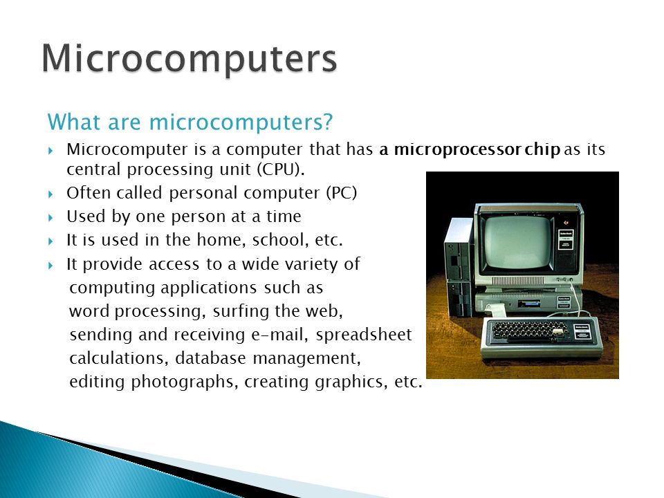 The Purpose of the Main Components of a Computer System - ppt download
