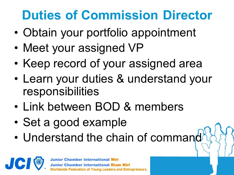 Duties of Commission Director