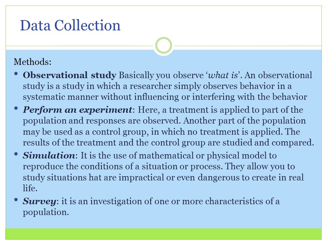 Data Collection Methods: