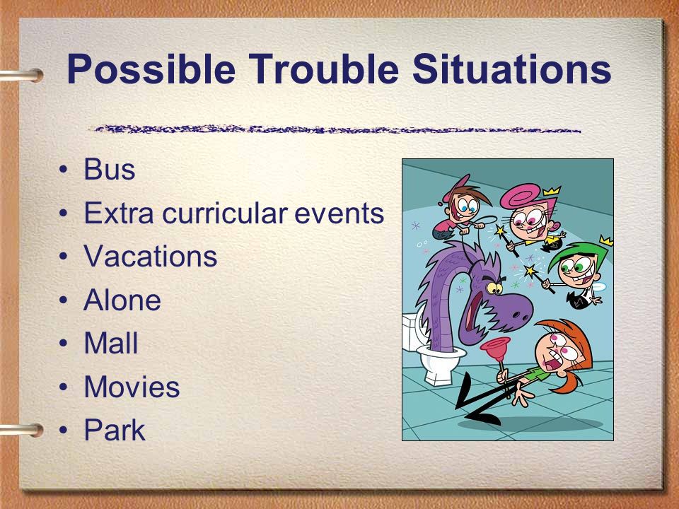 Possible Trouble Situations