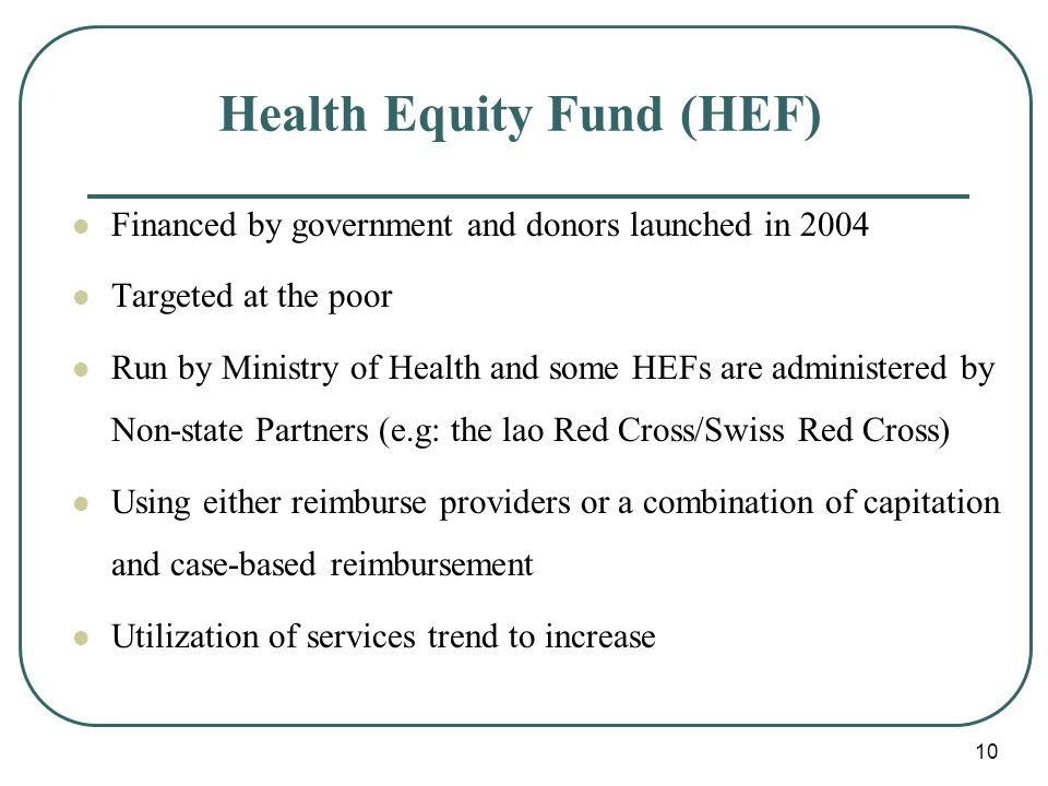 Health Equity Fund (HEF)