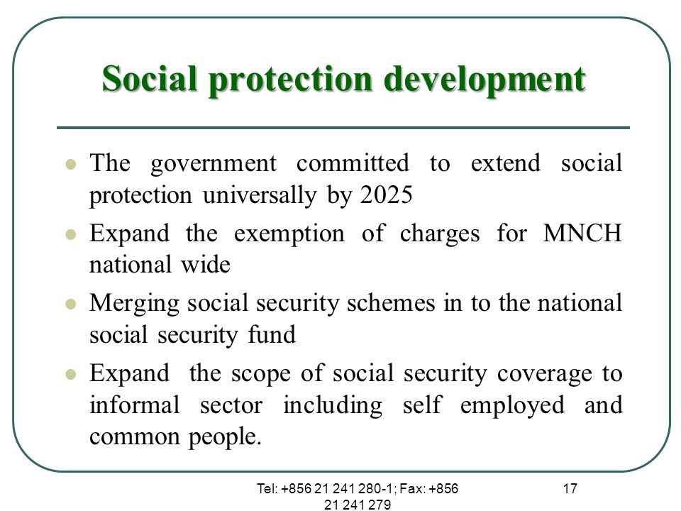 Social protection development