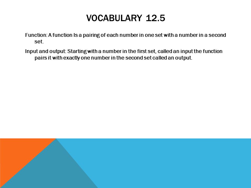 Vocabulary 12.5