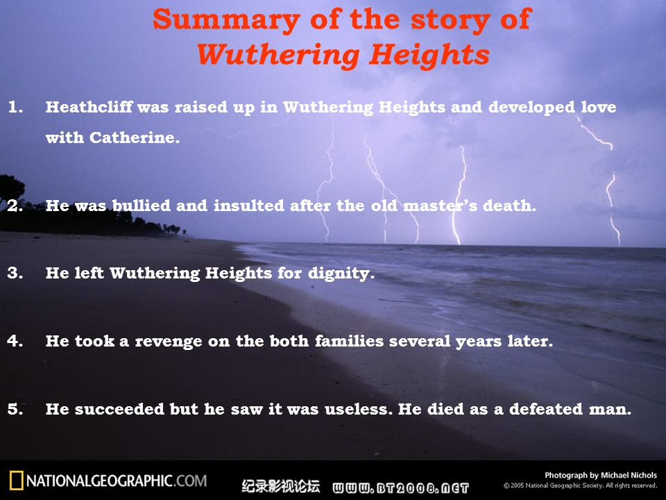 wuthering heights summary